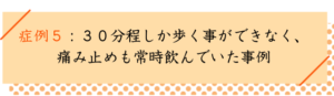 変形性股関節症の改善事例５